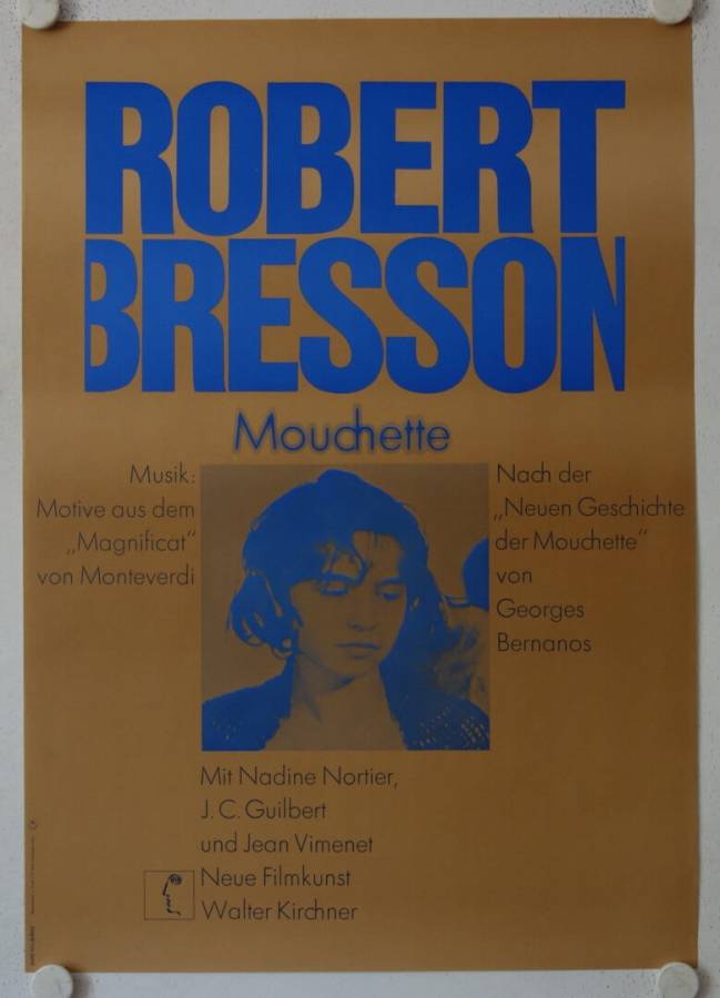 Mouchette original release german movie poster